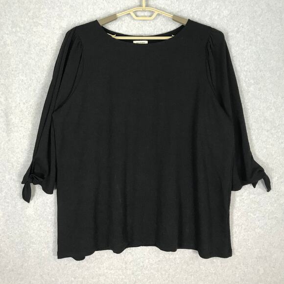 Max Studio Sweater Womens Plus 3X Puff Tie Career Church Tunic‎ NEW $78 READ - Picture 1 of 15